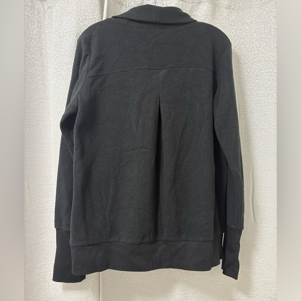 ALO Yoga Women’s Black Haze Turtleneck Sweatshirt Size Medium Pullover Fleece - Picture 7 of 10